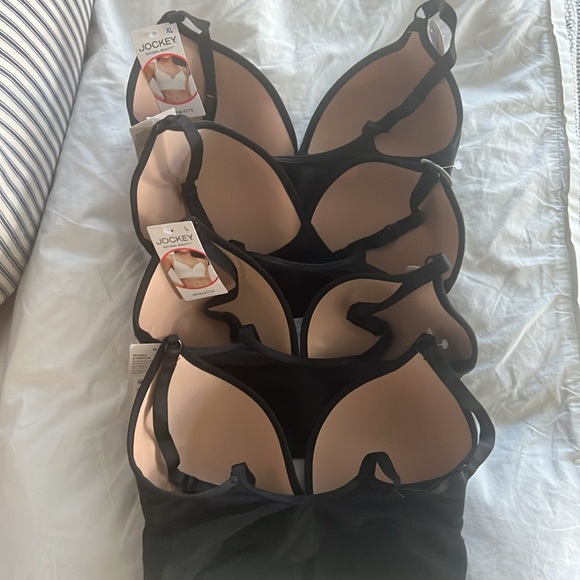 NWT Jockey molded cup bralette - black - size large - Picture 4 of 8